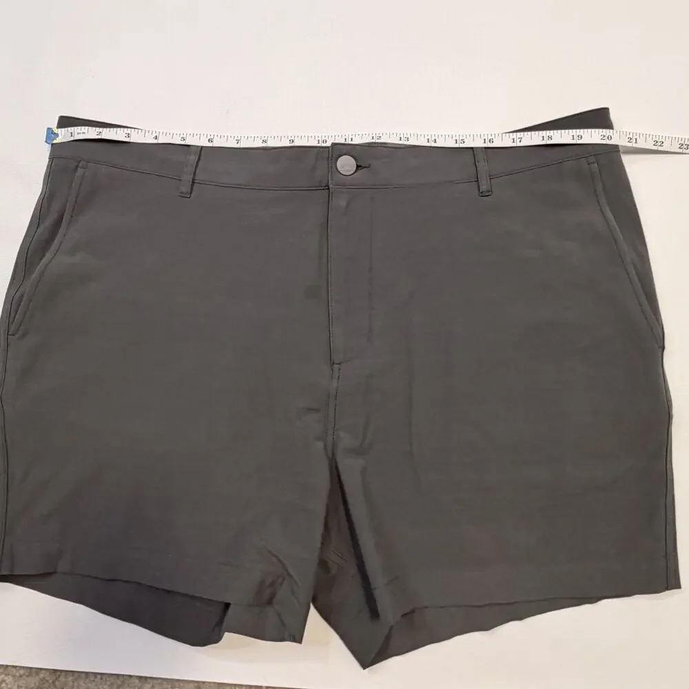 Faherty All Day Shorts Mens 40 Gray 5 Inseam Chino Quick Dry Stretch Casual